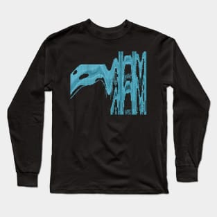 Neon pixels water Long Sleeve T-Shirt